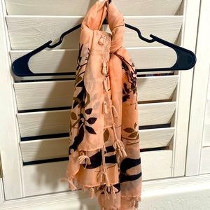 Pale pink scarf